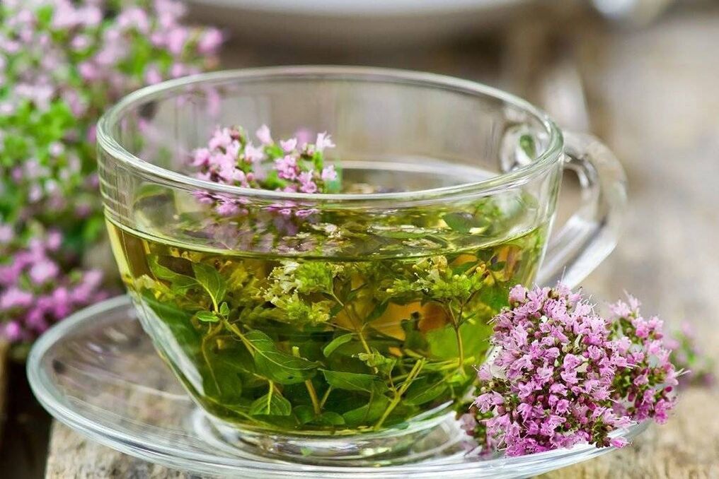 tea with centaury to release alcohol for a woman